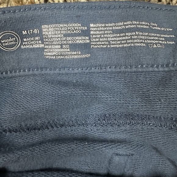 Jordache Wonder Nation Girls Set of Two Blue Denim Shorts Sz M 7-8 Distressed - Picture 6 of 9